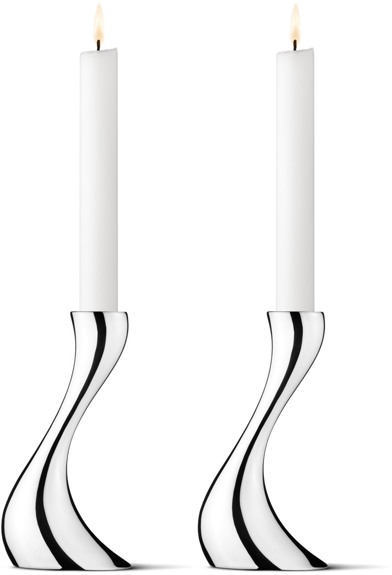 Georg Jensen Cobra Small ljusstakar 2-pack 3586694