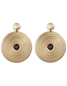 Kalevala Kosmos örhängen brons onyks 3668770ONT