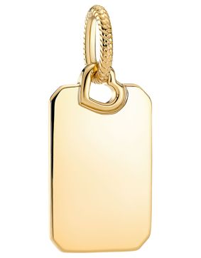 Pandora Engravable Rectangle Tag berlock 368611C00