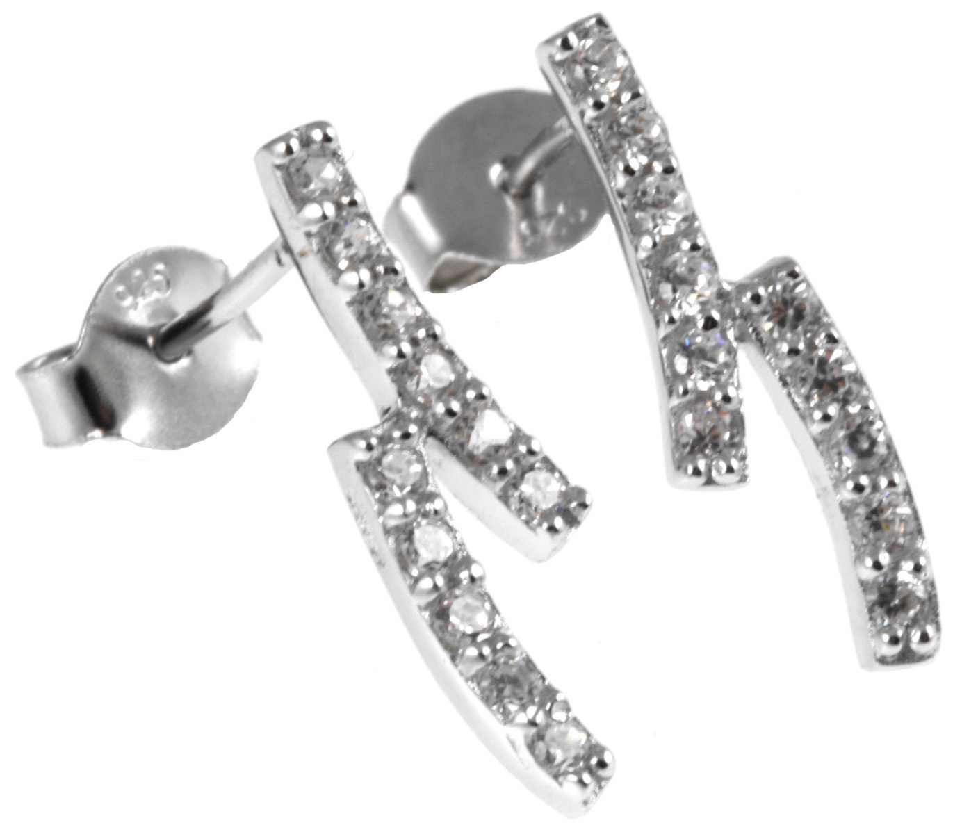 Silver Bar Two long örhängen 18 mm 3930