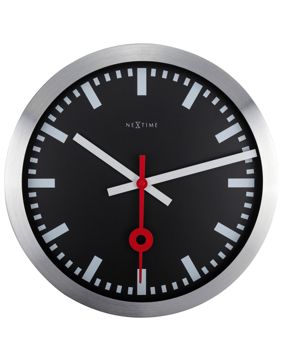 NeXtime Station väggklocka 3999STZW