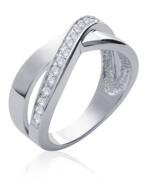 Lykka crossover silverring  8 mm