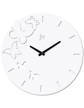 Justaminute väggklocka metall 14982B