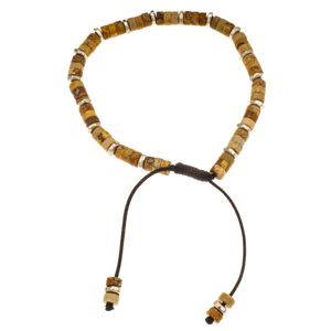 Silver Bar natural sten armband  latte justebart 4422 main product photo