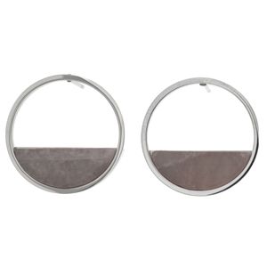 Silver Bar Ellips örhängen med natural sten 20 mm 4426 main product photo