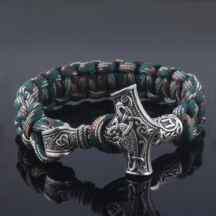 Varia Design Viking Tor armband mönstrad/silver