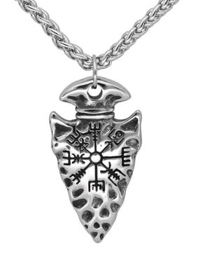 Varia Design Arrow Vegvisir halsband