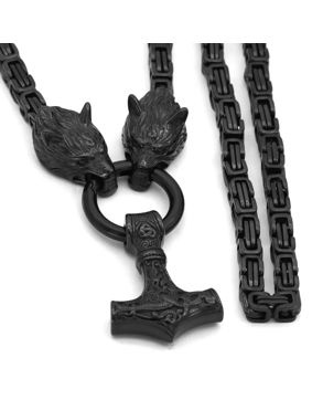 Varia Design Black Wolves halsband