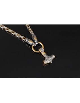 Varia Design Harald Blåtand halsband silver-guld