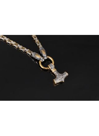 Varia Design Harald Blåtand halsband silver-guld