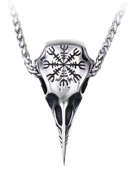 Varia Design Munin Aegishjalmur halsband silver 