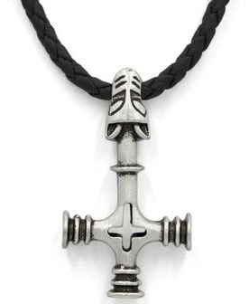 Varia Design Wolf Cross halsband läder