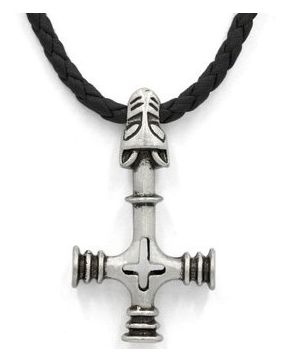 Varia Design Wolf Cross halsband läder