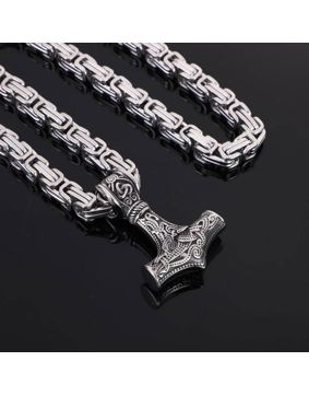 Varia Design Wolf Giant Tor halsband silver