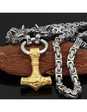 Varia Design Wolves halsband guld