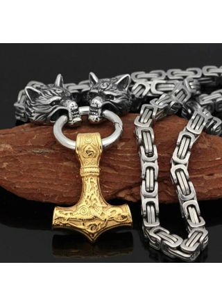 Varia Design Wolves halsband guld