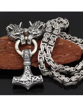 Varia Design Wolves halsband silver