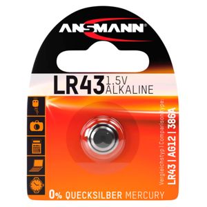 Ansmann alkaliskt knappbatteri LR43 1.5V main product photo