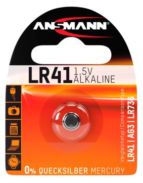 Ansmann alkaliskt knappbatteri LR41 1.5V