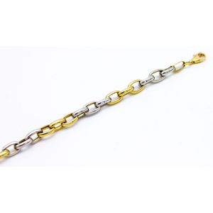 Tvåfärgad ankarkedja 14k guld 5.0mm 502203 main product photo