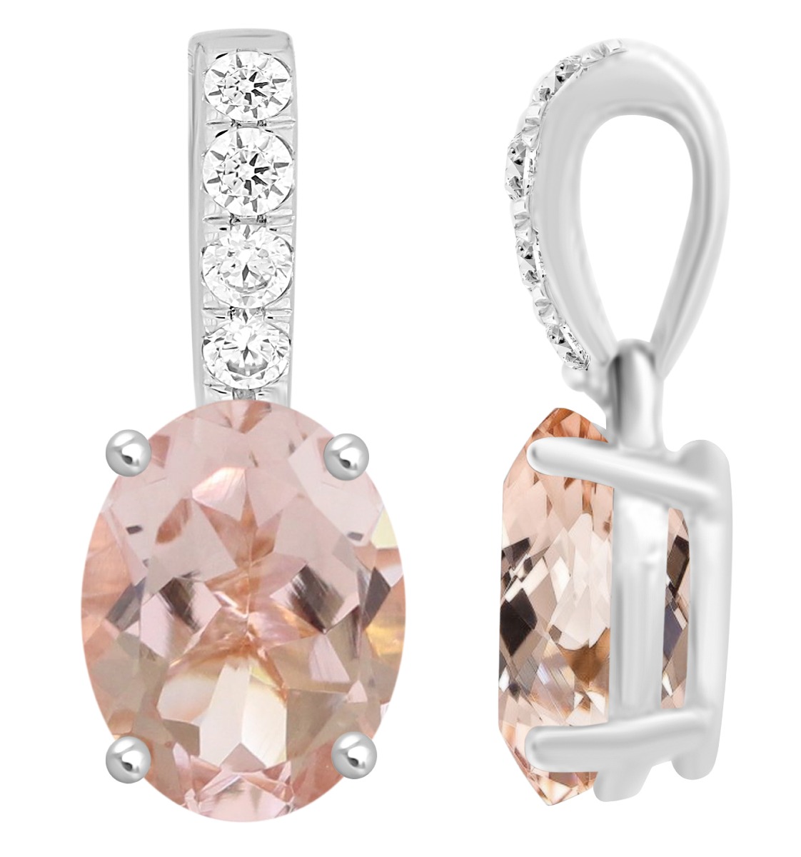 Lykka Elegance pink morganit-diamantberlock