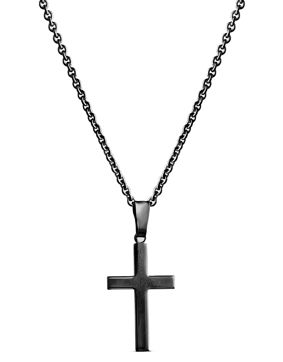 Top Gold silverkors berlock svart 20 mm 42 5191 3500