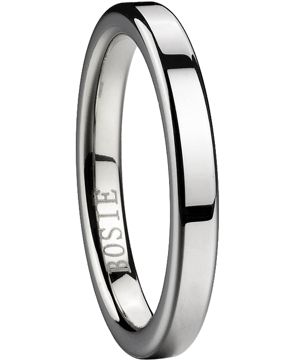 Bosie ring TI&TU316J/3, titan / tungsten 3mm