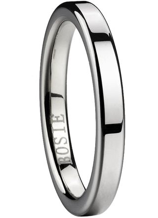 Bosie ring TI&TU316J/3, titan / tungsten 3mm