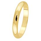Lykka Exclusive halvrund förlovningsring slät guld 3,3 mm-160