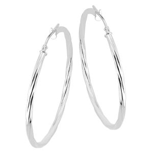Lykka Basics vriden hoops silver 40 mm main product photo