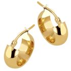 Lykka Casuals huggies örhängen gulguld 10 mm