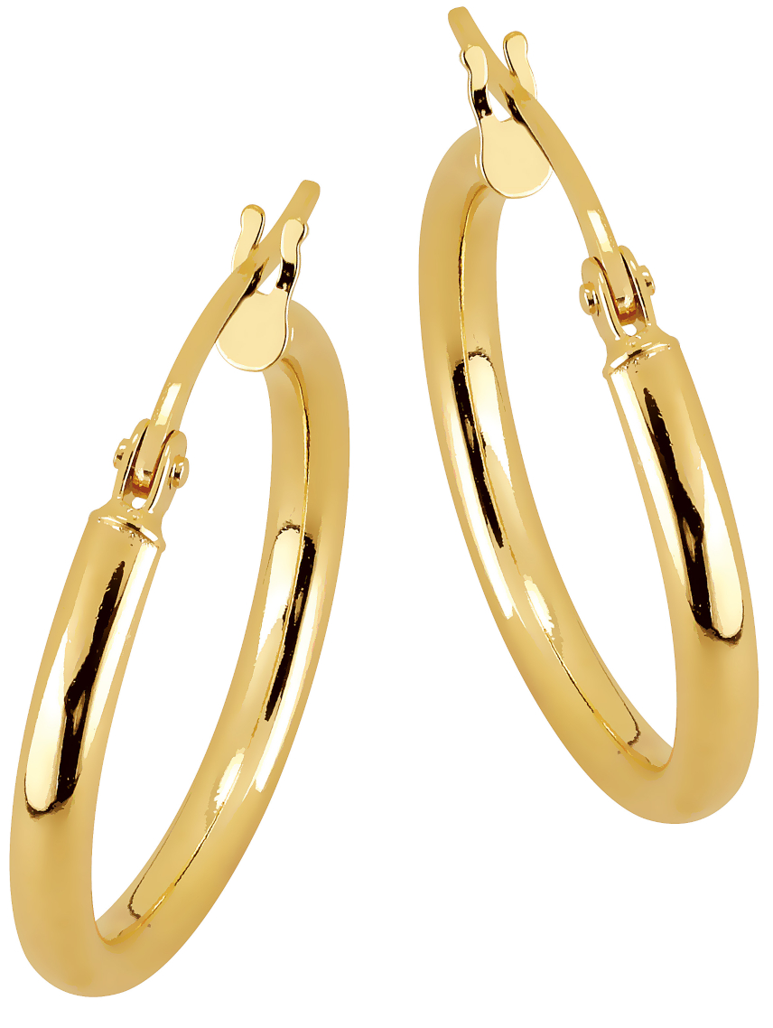 Lykka Casuals hoops gulguld 15 mm