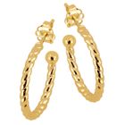 Lykka Casuals hoops i gulguld 10 mm
