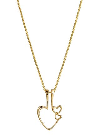 Lempikoru Lucky ringhållare guldpläterat silverhalsband 52 053 00 500