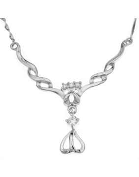 Silver Bar hjärta hängsmycke 42 mm 5356