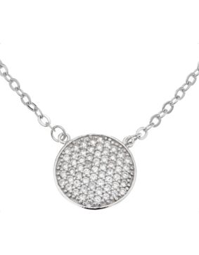 Silver Bar Oblatum micros pave hängsmycke 42+2mm 5357