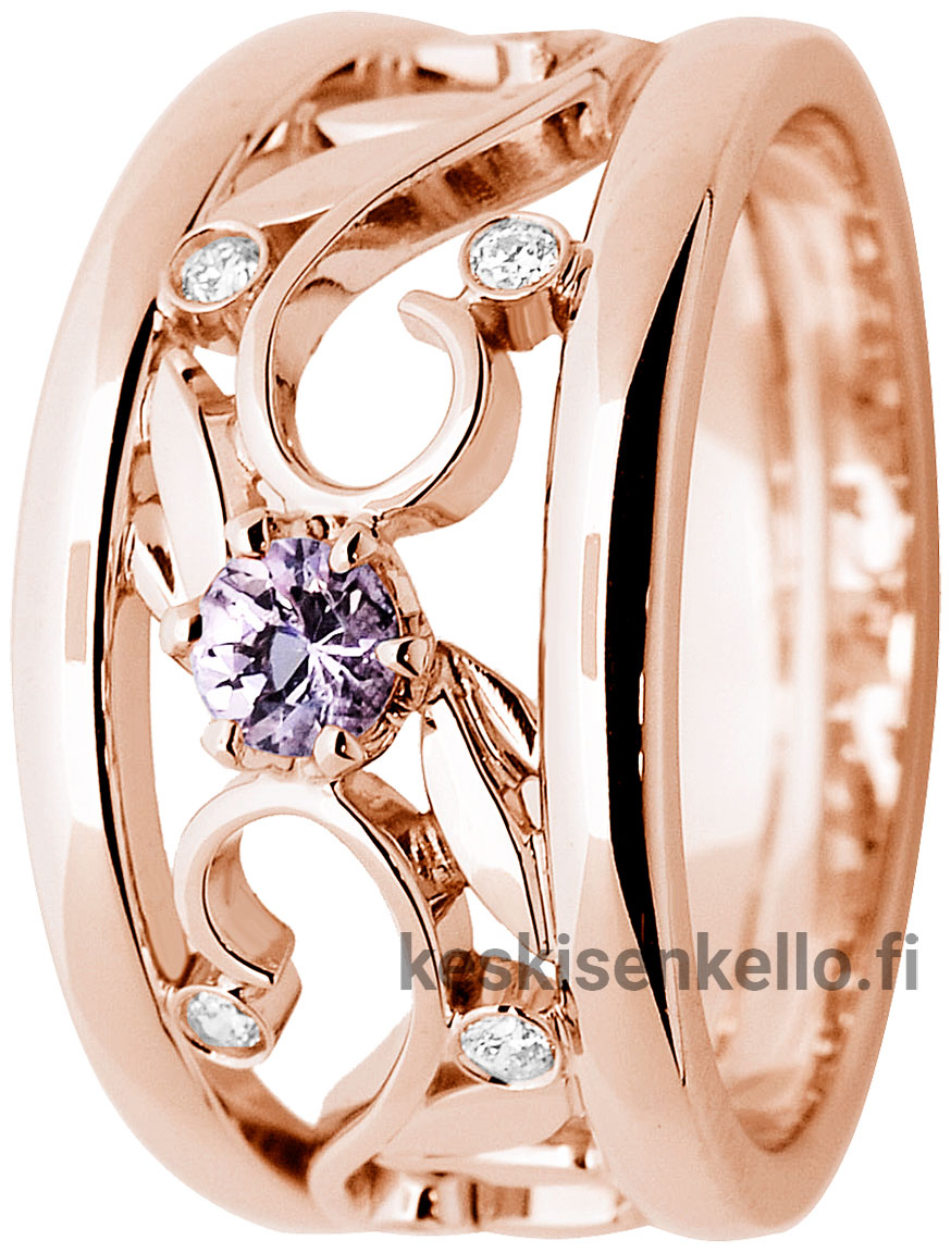 Festive Metsän aarre 538-029M-PK diamantring