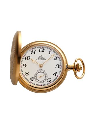 Leijona mekanisk gulddoublé fickur 5531-43