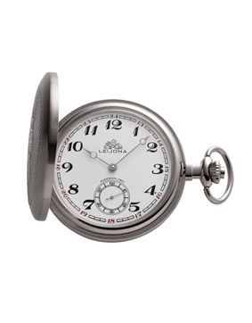 Leijona mekanisk silverfärgat fickur 5532-43