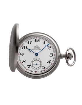 Leijona mekanisk silverfärgat fickur 5532-43