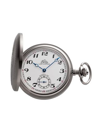Leijona mekanisk silverfärgat fickur 5532-43