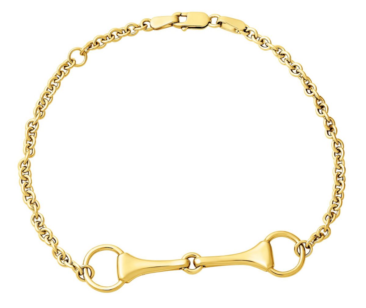 Lempikoru Ratsu hästbettarmband guldpläterad silver 55 110 00 190