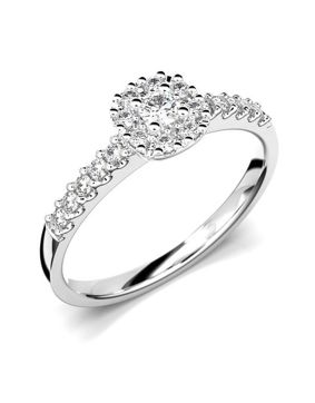 Festive Jasmin halo-diamantring 561-025-VK