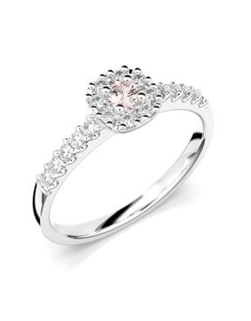 Festive Jasmin morganit halo-diamantring 561-025M-VK