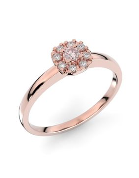 Festive Jasmin morganit halo-diamantring 562-015M-PK