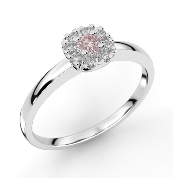 Festive Jasmin morganit halo-diamantring 562-015M-VK