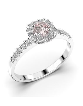 Festive Janette morganit halo-diamantring 566-040M-VK