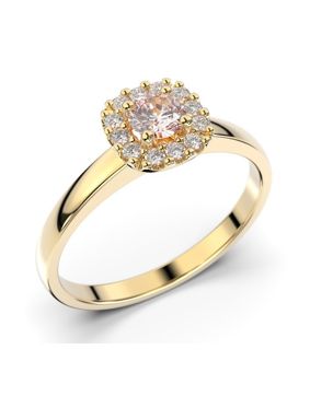 Festive Janette morganit halo-diamantring 567-030M-KK