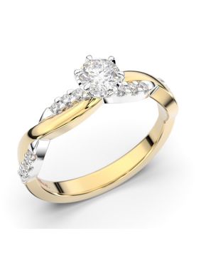Festive Teresa med sidostenar diamantring 569-044-KV