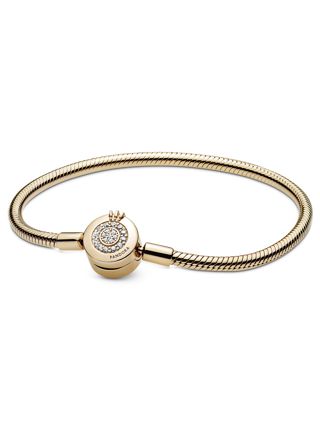 Pandora Moments Sparkling Crown O Snake Chain armband 569046C01